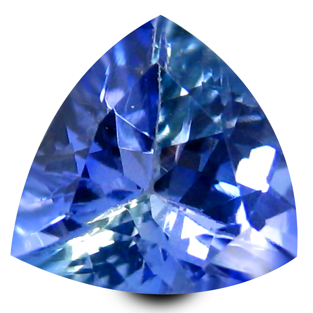 0.73 ct AAA Splendid Trillion Shape (6 x 6 mm) Bluish Violet Tanzanite ...